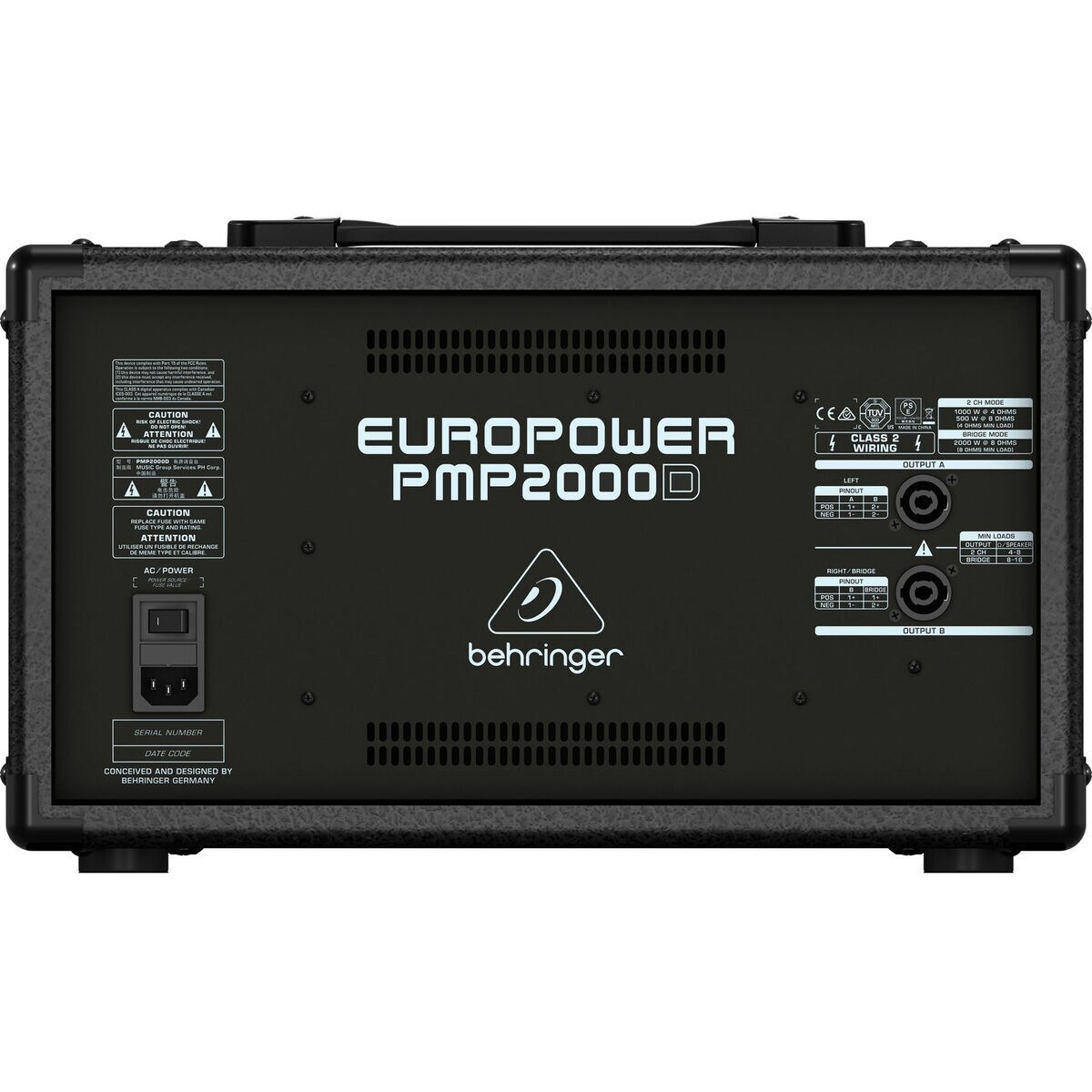 Behringer PMP2000D Europower 14 Channel Powered Mixer 2000 Watt